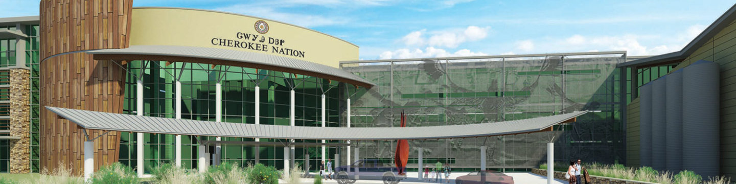 rendering of the Cherokee Nation Healthcare Center