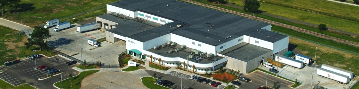 arial view of a food bank