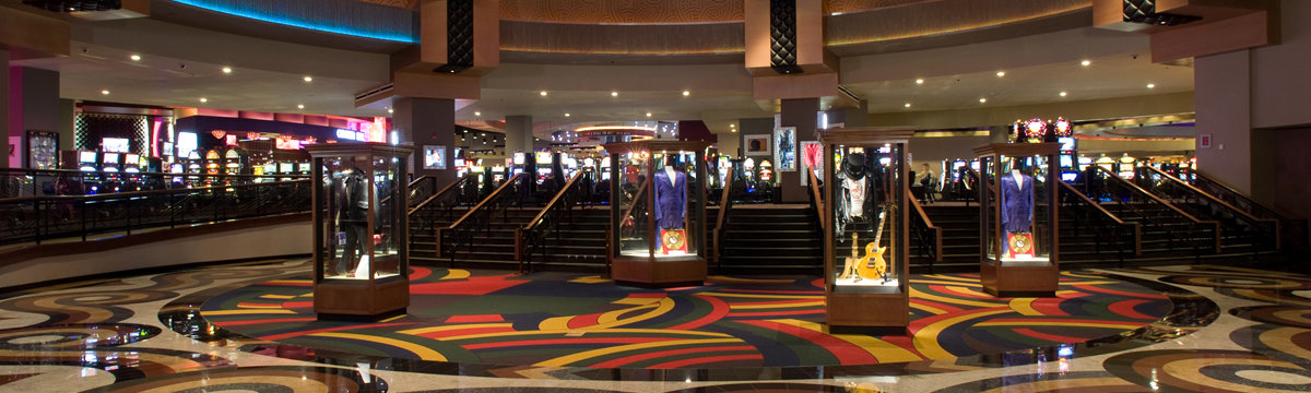 a Hard Rock casino and hotel interior entrance