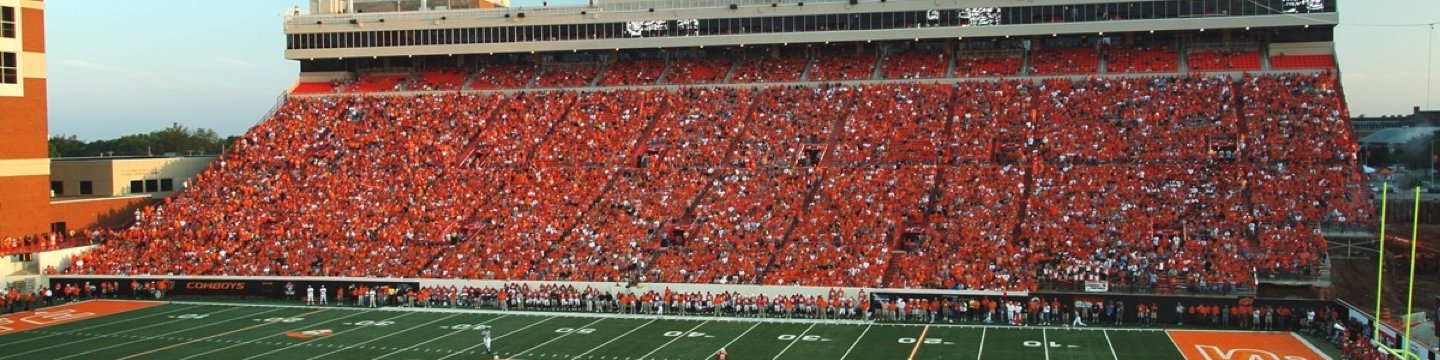 OSU's football stadium during a game