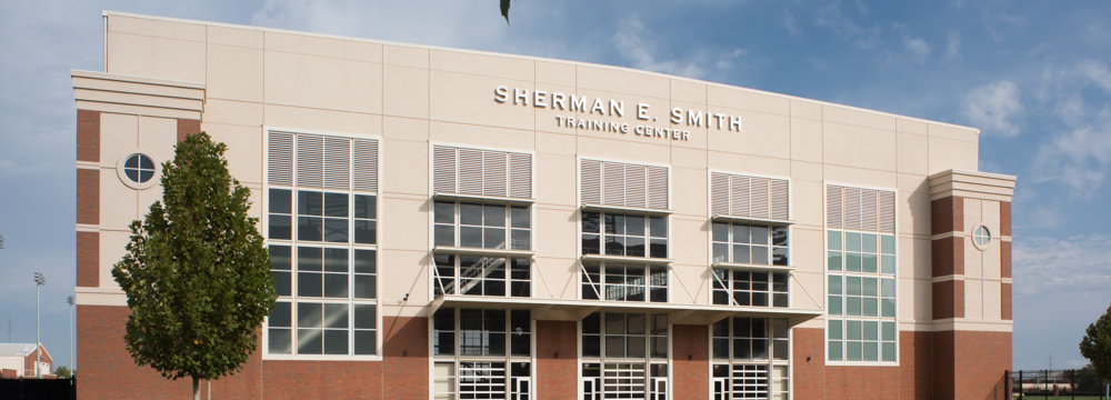 Exterior of the Sherman Smith training facilities