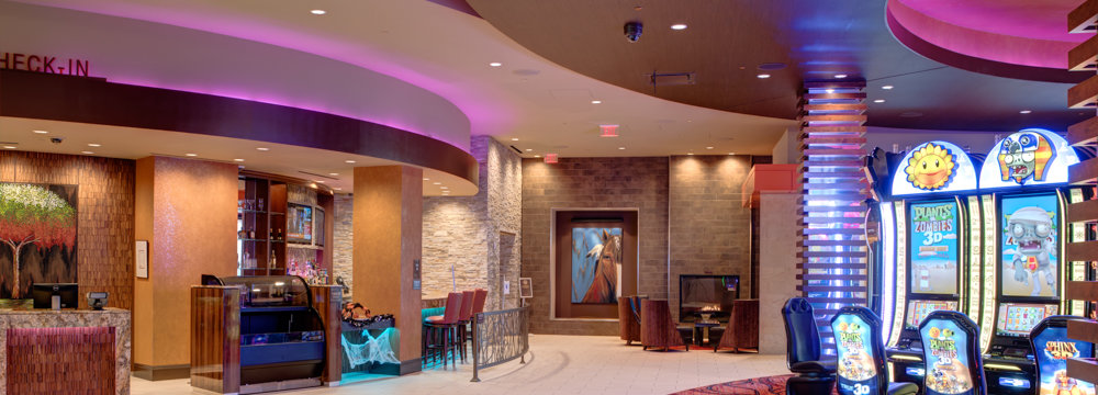 Osage casino lobby and edge of the gaming floor