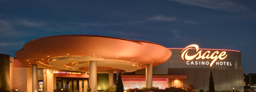 exterior entrance of the Osage Casino and Hotel