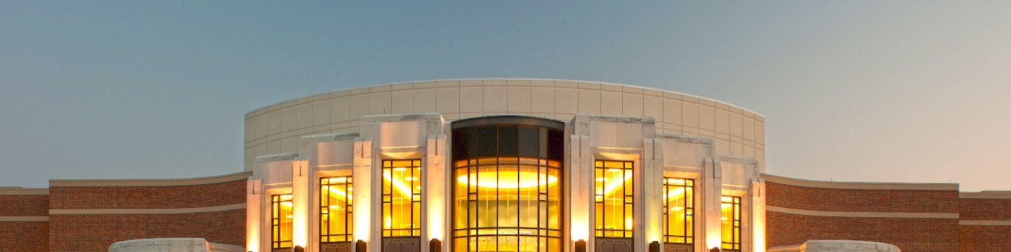 exterior of a performing arts center