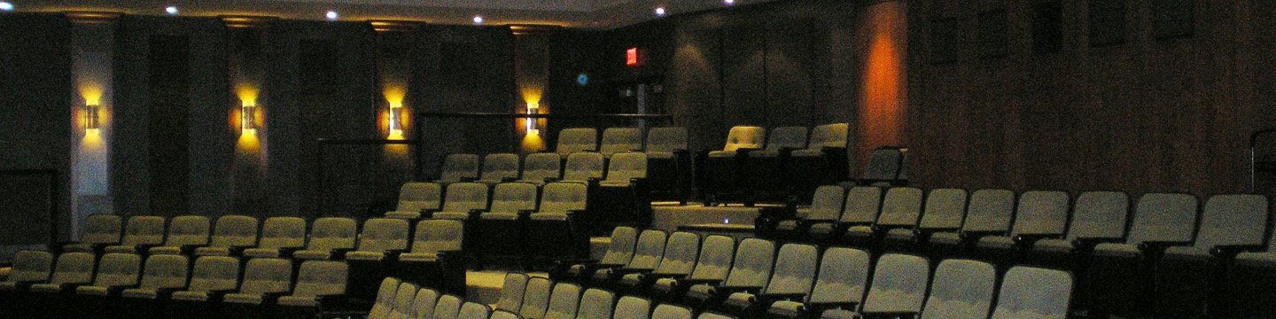 tiered seating in a lecture hall