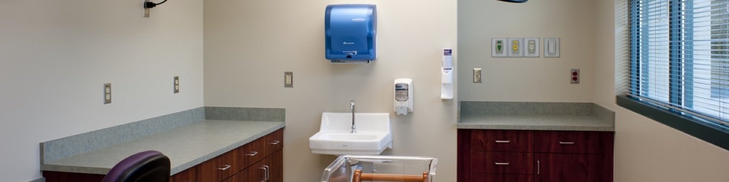 an infant exam room