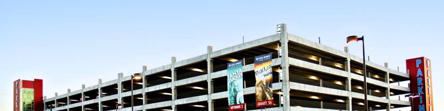 The river spirit casino parking deck