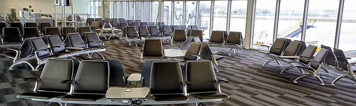 airport gate waiting area