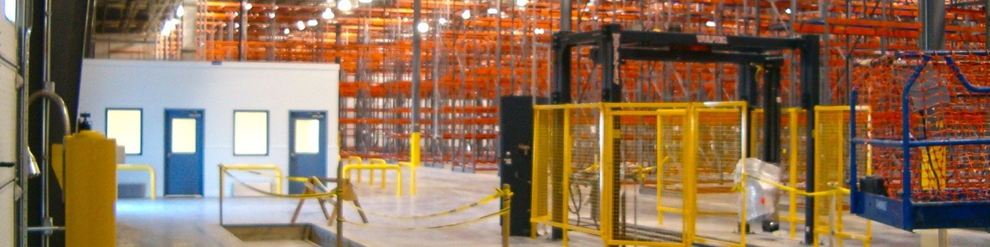 interior of walmart distribution center